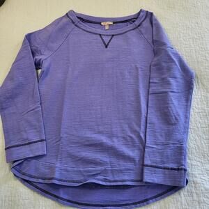 T by Talbots women's sweatshirt royal blue pullover sz Medium